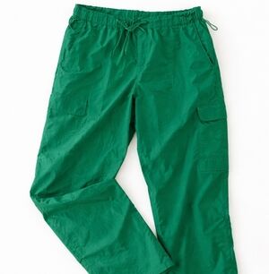 Love Tree Green Cargo Track Pants with Drawstring Waist